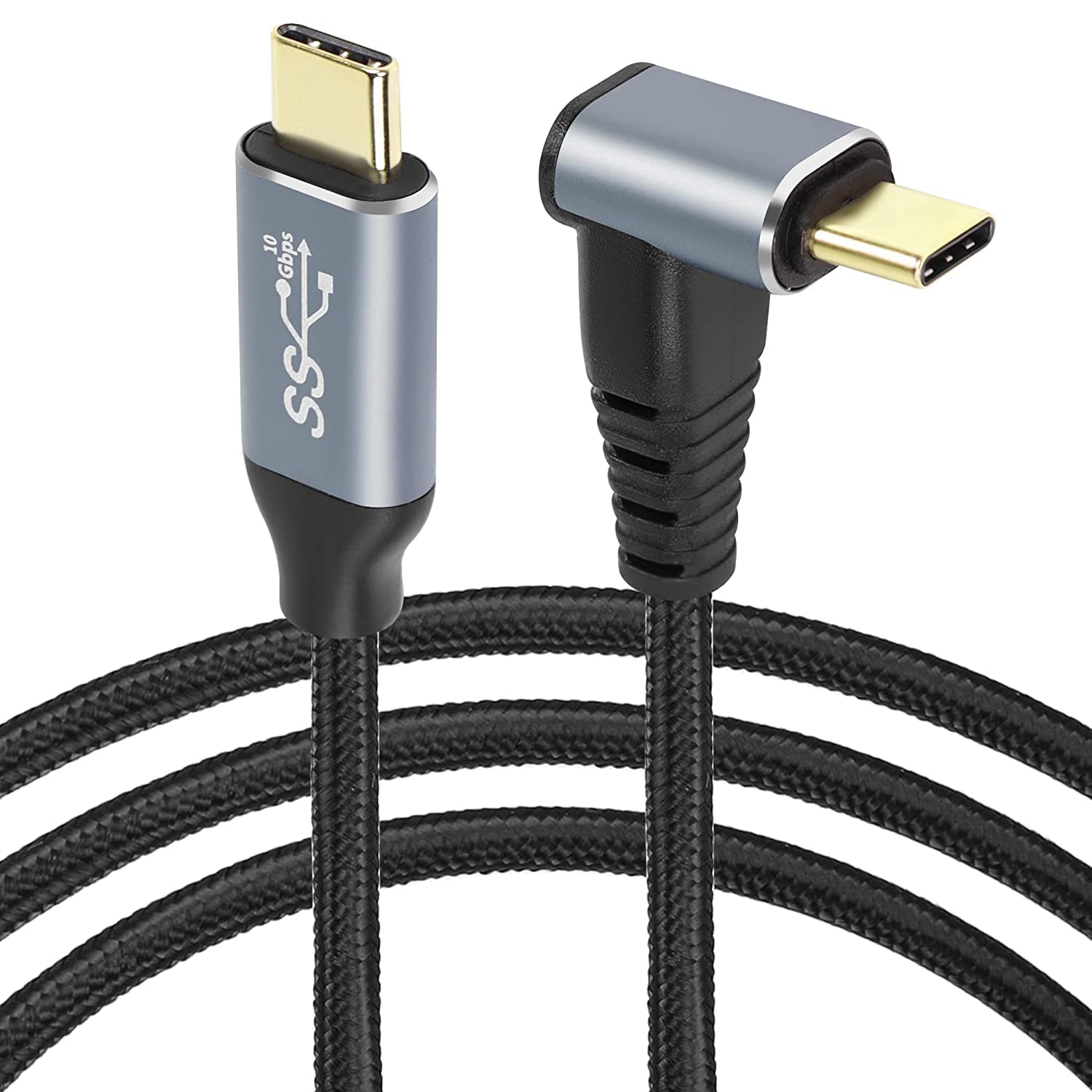USB-C Kabel 90 Grad Winkel – 100W, 10 Gbps, 0,5 Meter, Für Laptop, Samsung, IPhone 15 & Mehr
