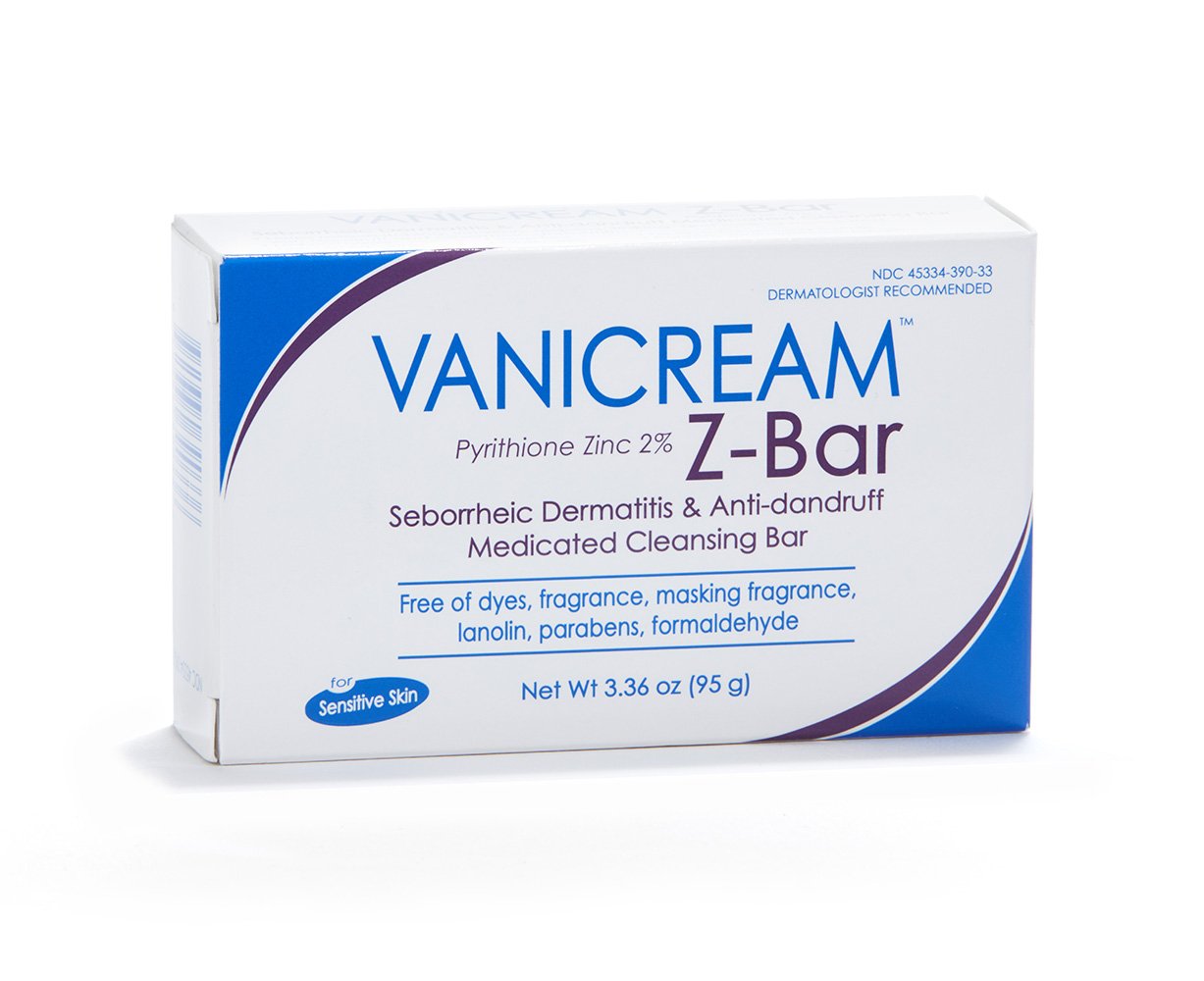 Vanicream Z-Bar | Medicated Cleansing Bar for Sensitive Skin | Maximum OTC Strength Zinc Pyrithione 2% | Helps Relieve Itching, Redness, and Flaking | 3.36 ounce: Beauty