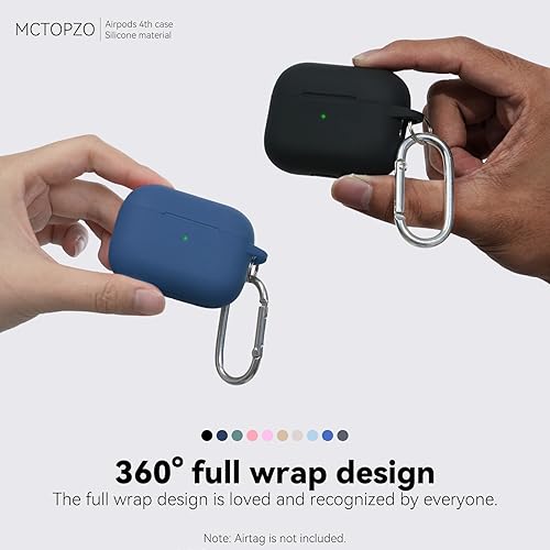 Miniatura 6 de Funda para AirPods Pro 21 con kit de limpieza, funda protectora de silicona suave para Apple AirPods Pro de 21 generación con puntas para los oídos,