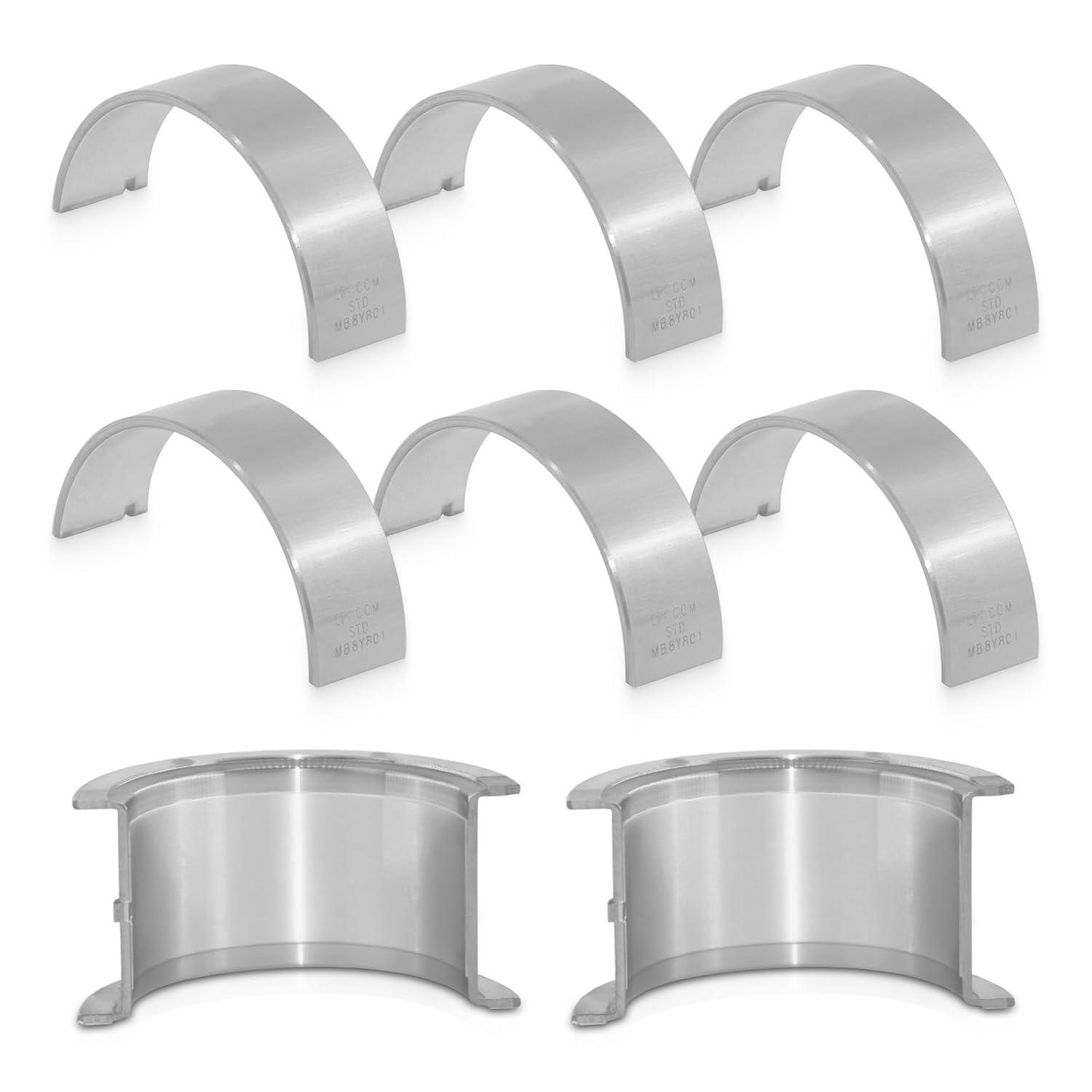 STD MS1454P MB3125 Main Bearings Set for Chevrolet for GMC for Pontiac for Isuzu for Oldsmobile 3.8L 4.3L V6 2008-2014 Standard Crankshaft Main Bearings kit Replace 5085M 4M1454P