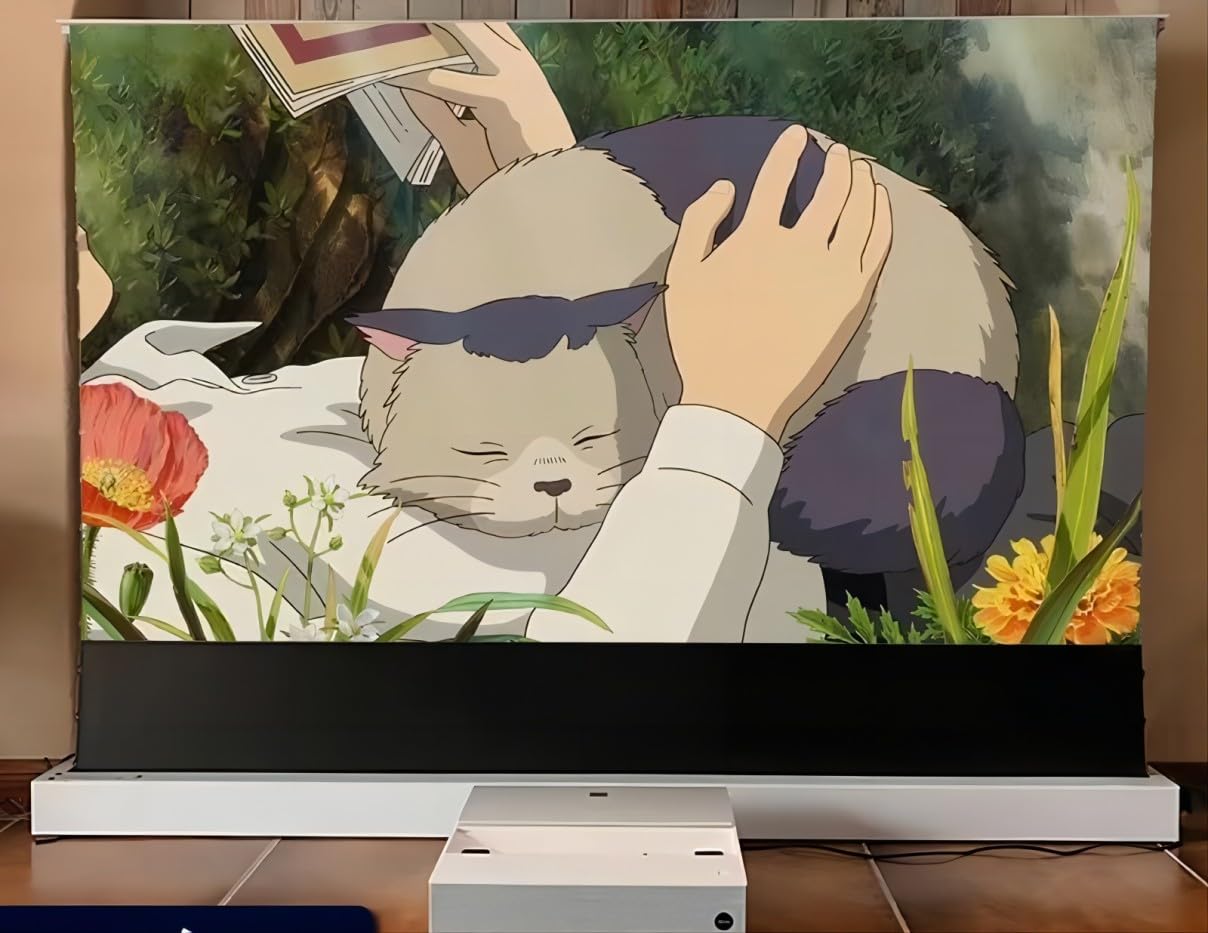 Amazon | 最大 150 インチ ALR プロジェクタースクリーン電動床自己