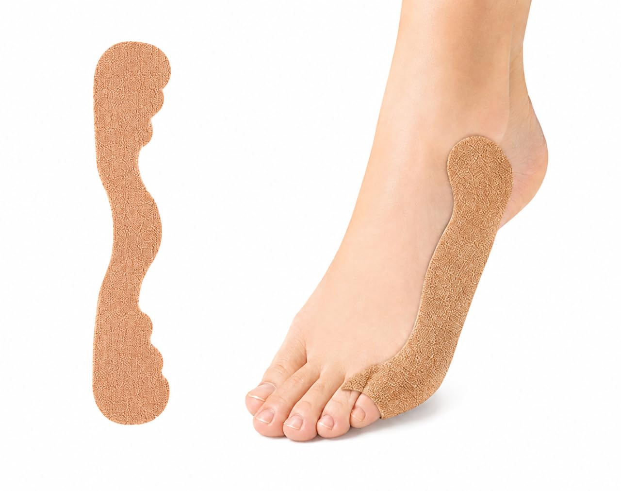 Photo 1 of Fittakan 40 PCS Pre-Cut Bunion Corrector Tape (Skin)