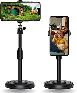 Suporte Universal para Celular, Articulado 360 Graus, Ajustável, Vertical e Horizontal, Mesa