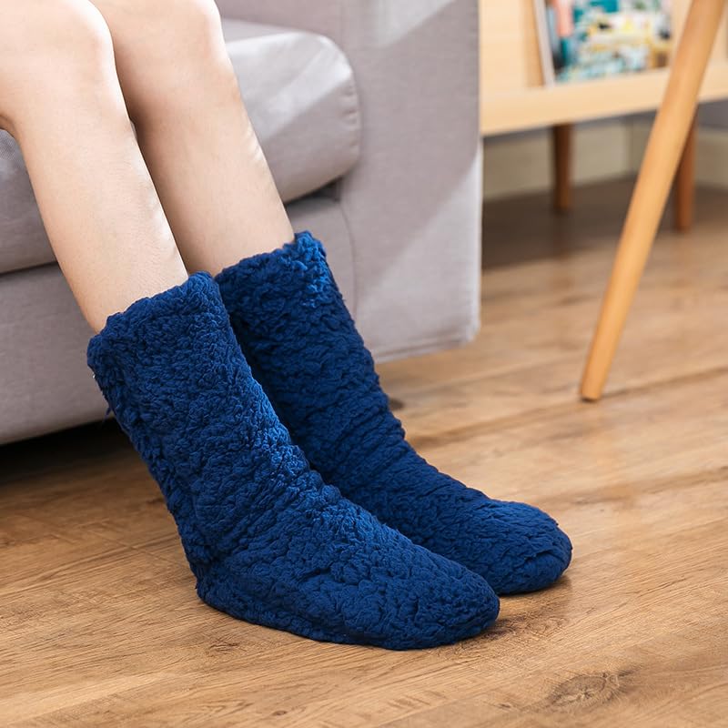 Floor Socks Autumn and Winter Velvet Coral Fleece Socks Sleep Home Slippers Elastic No-Slip Snow Socks Carpet Socks4