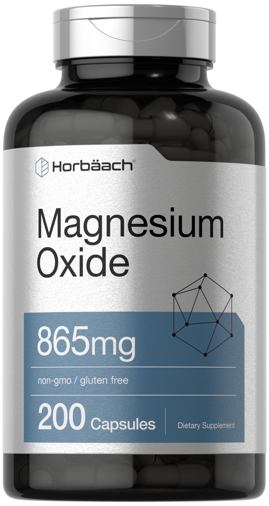 Horbäach Magnesium Oxide 865 mg 200 Capsules