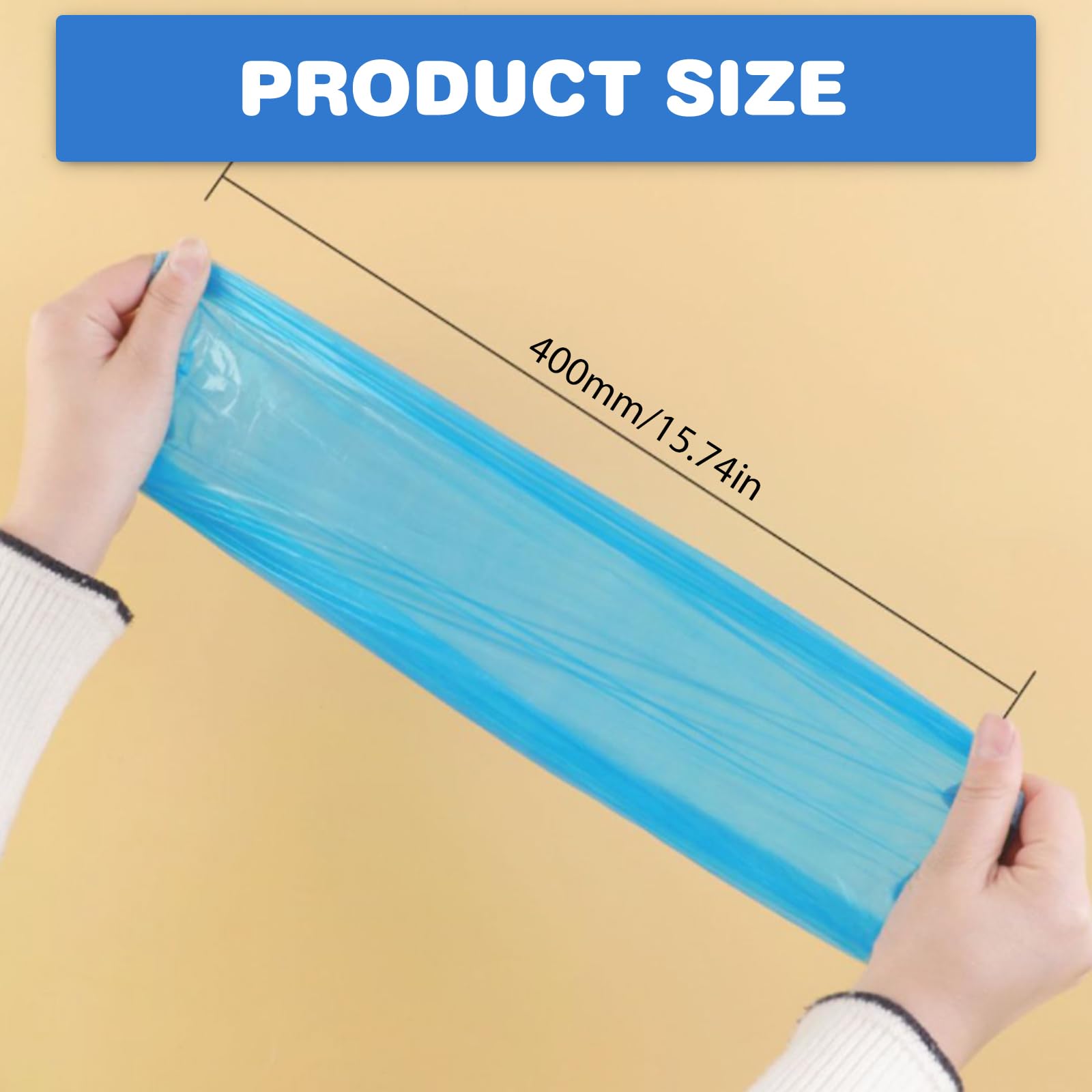 Protezioni per maniche in PE impermeabili 40x20 cm blu
