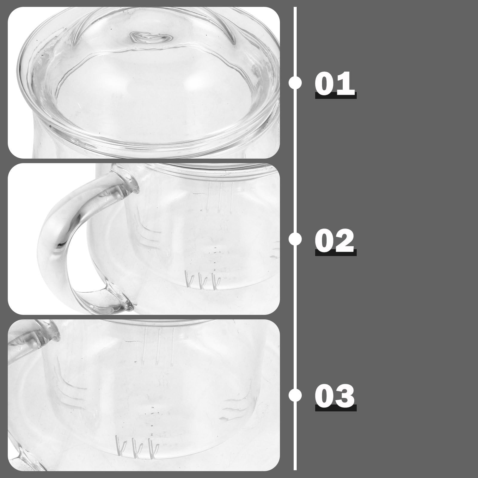 Gatuida 2 Tazas de Té Capacidad 300ml de Resistente al Calor con Filtro y Tapa Infusor para para Oficina y Hogar