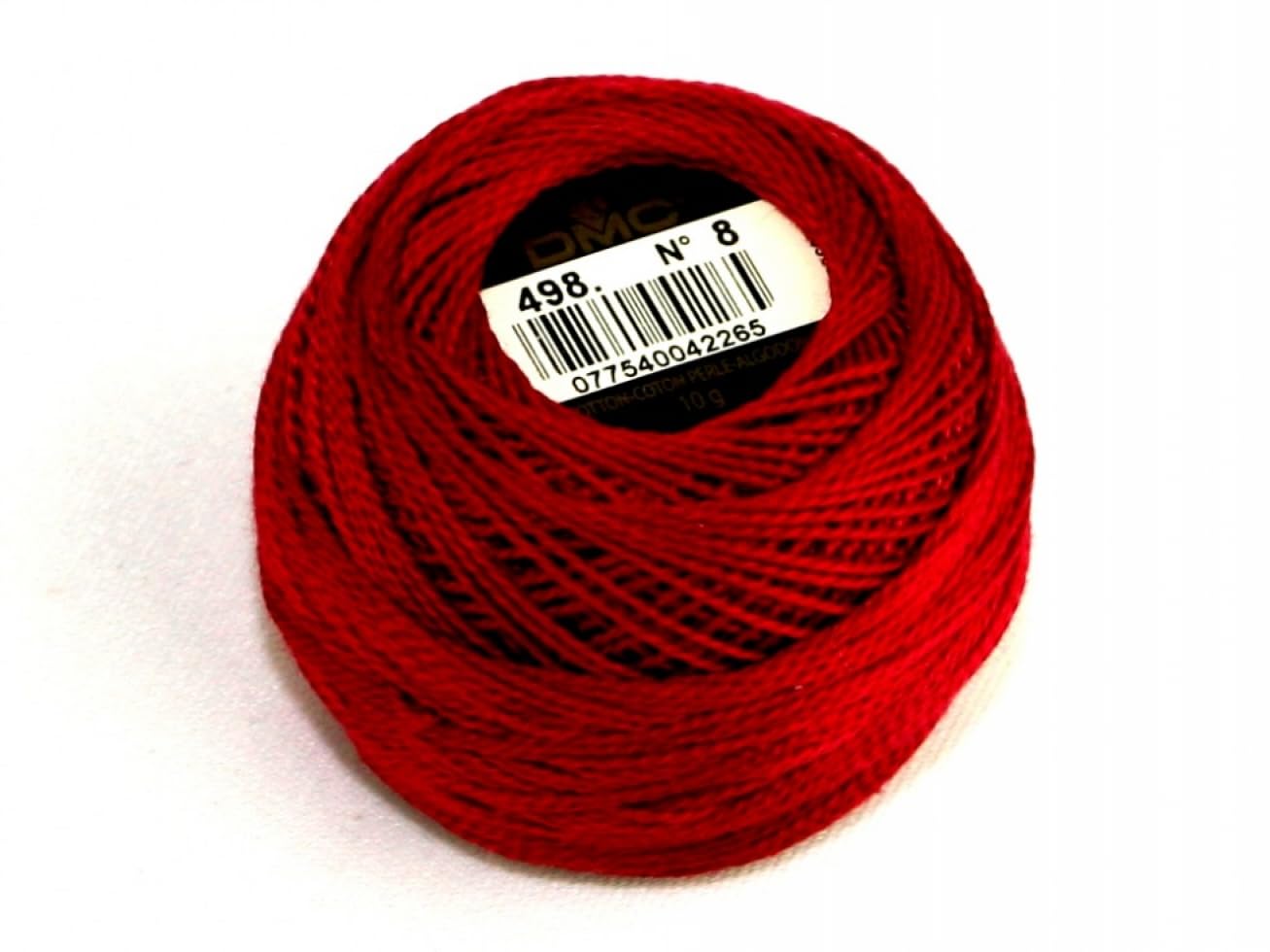 Hilo perle DMC tamaño 8 de 10g con torsión suave que evita nudos