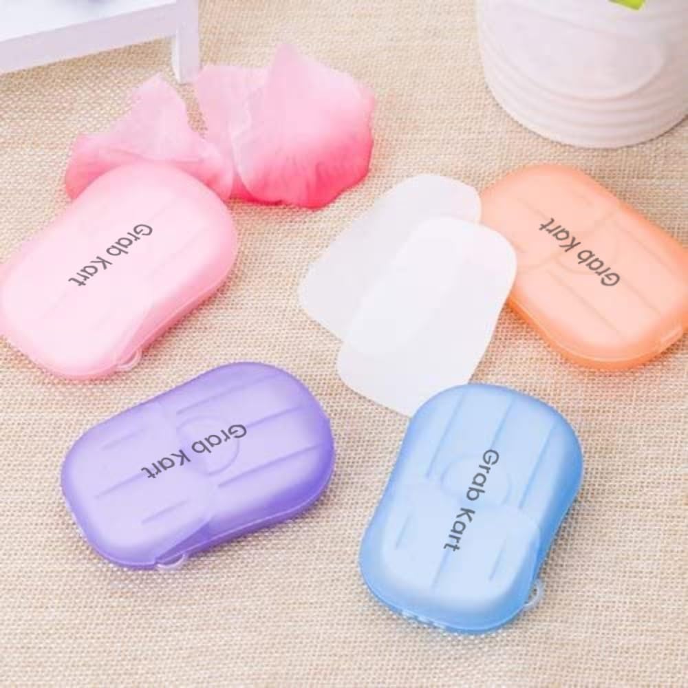 Grab Kart Paper Soap Eco-Friendly Paper Soap Strips - Disposable Paper Soap Sheets for Hand Washing, Portable Travel Soap Camping Soap, Kids Hand Soap for Travel Outdoor (Pack of 6) 4