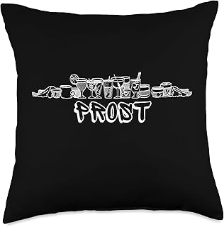 Cheers Toast Austria (German) Party Throw Pillow