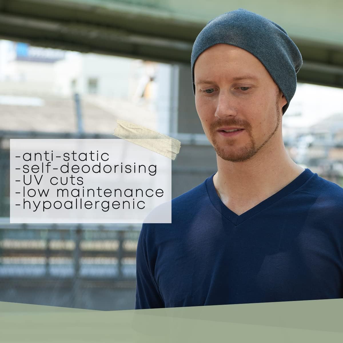 CHARM Mens Organic Cotton Beanie - Womens Slouchy Knit Hat Made in Japan - Image 5