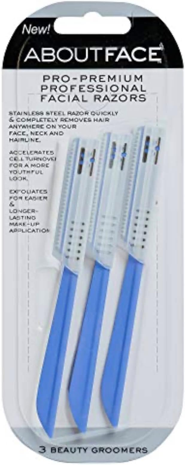 Amazon.com: Kai About Face Pro-Premium Professional Facial Razors; 3 ...