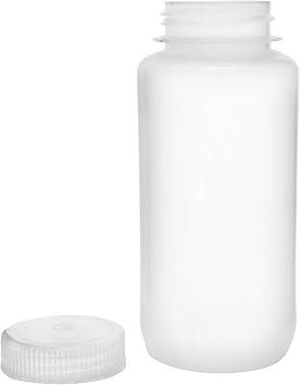 EISCO 試薬ボトル 6個パック 500ml 広口 スクリューキャップ付き ポリプロピレン 半透明ラボ