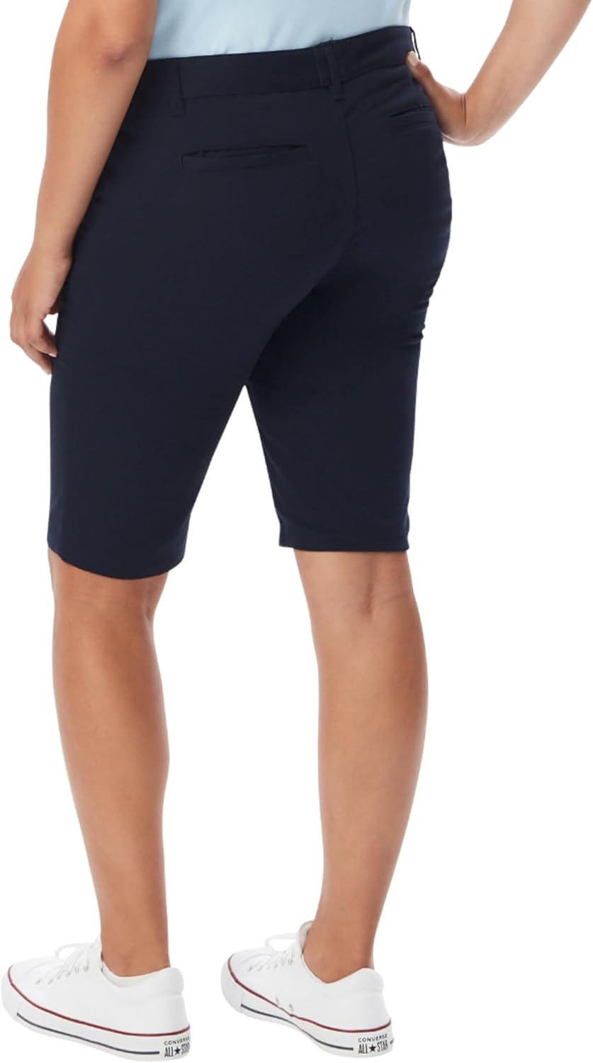 French Toast Women's Teen and Juniors' Stretch Twill Bermuda Shorts - Image 2