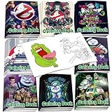 24PCS Ghost Party Coloring Books Bulk Mini DIY Drawing Book Set for Ghost Party Favors Halloween Gifts Party Favors Class Activity Supplies Decorations