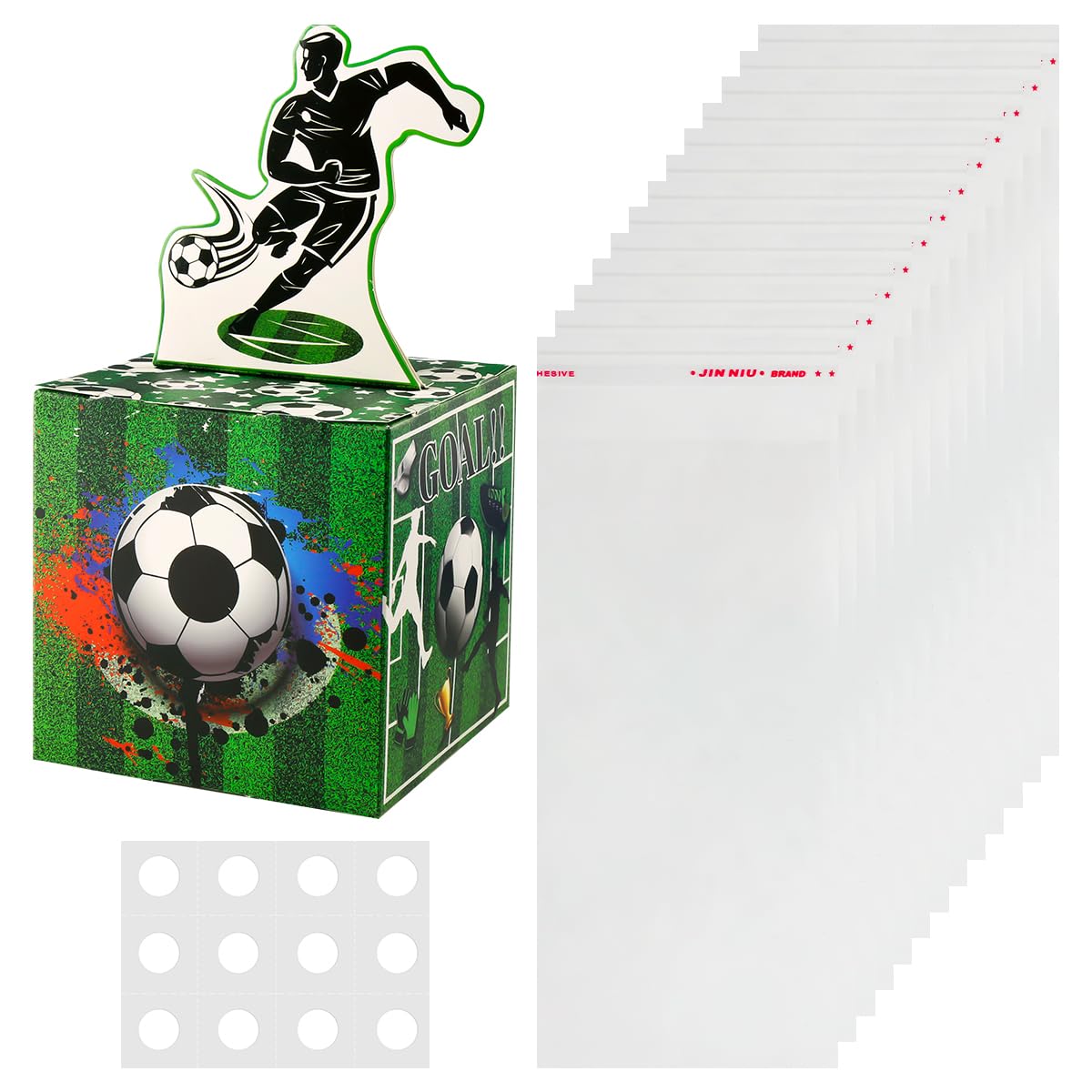 Lotsdonxia Birthday Surprise Money Box, Little Boy's Favorite Soccer Style Pump Money Happy Birthday Gift for Congratulations on Birthdays, Anniversaries and More