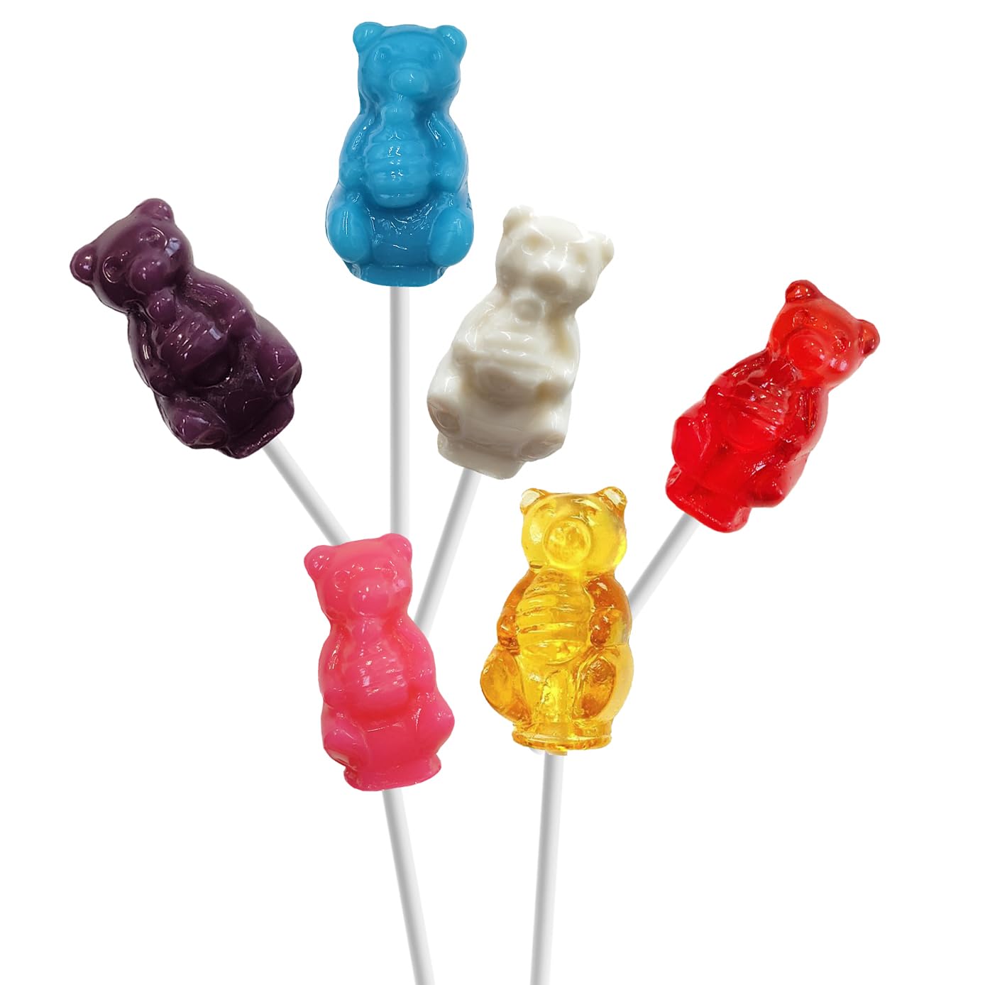 Amazon.com : Fruidles Huckleberry Baby Bear Lollipops Shaped