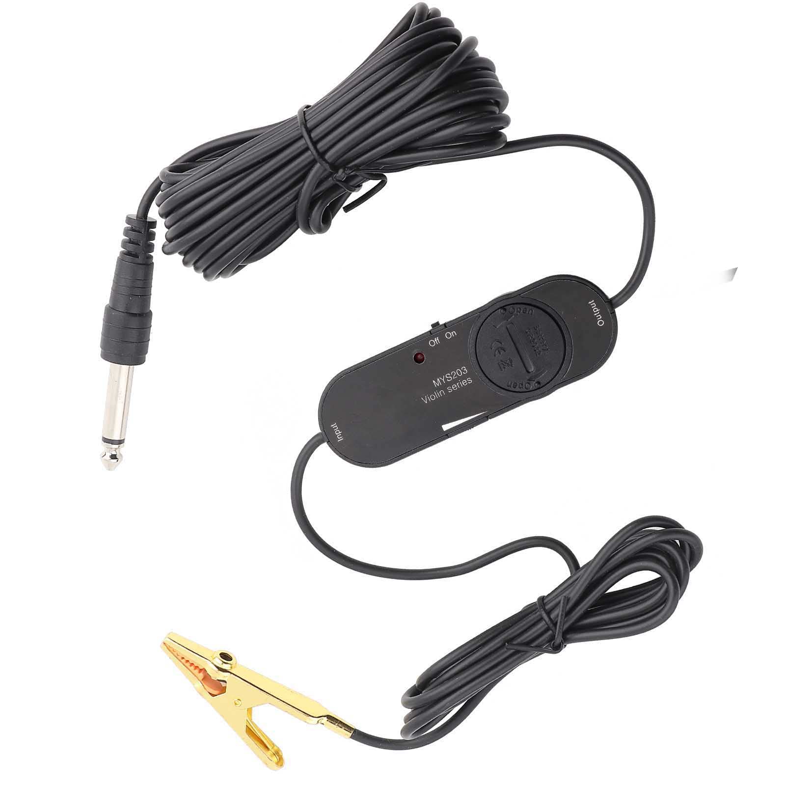 Pastilla de Violín MIC, Accesorio de Instrumento Musical de Recogida de Violín Eléctrico de Volumen Ajustable Profesional