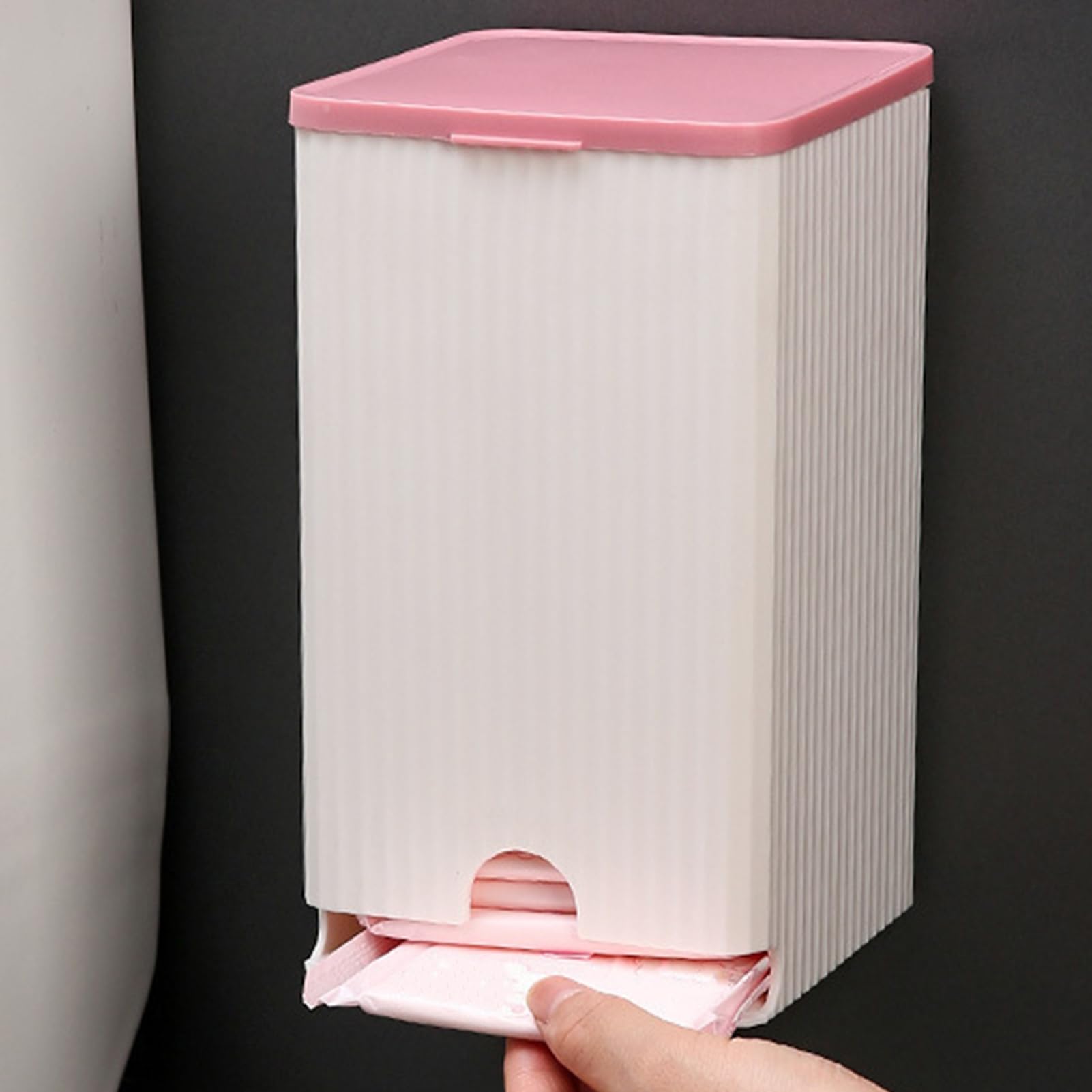 Organizadora Antihumedad Compacta PP 19.5x11.5x11.5cm para Productos Femeninos Papel Higiénico Toallas Sanitarias