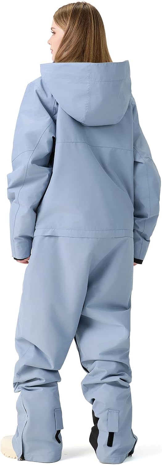 RIUIYELE Womens Mens One Pieces Ski Suits Jumpsuits Insulated Waterproof Snowsuits Winter Outdoor Snowboard Coveralls