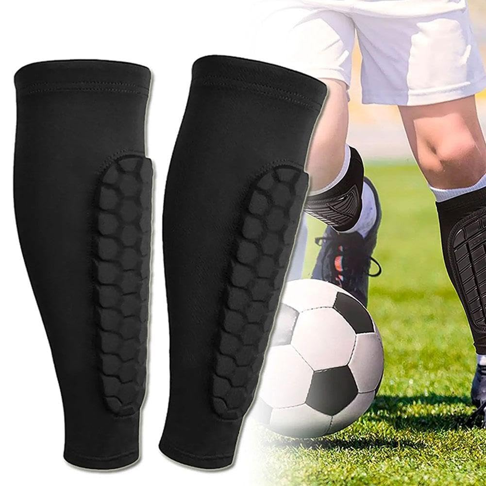 Protège-Mollets En Silicone - Lot De 2 - Taille 9,5x30cm - Pour Football, Course à Pied - Adultes & Enfants - 3