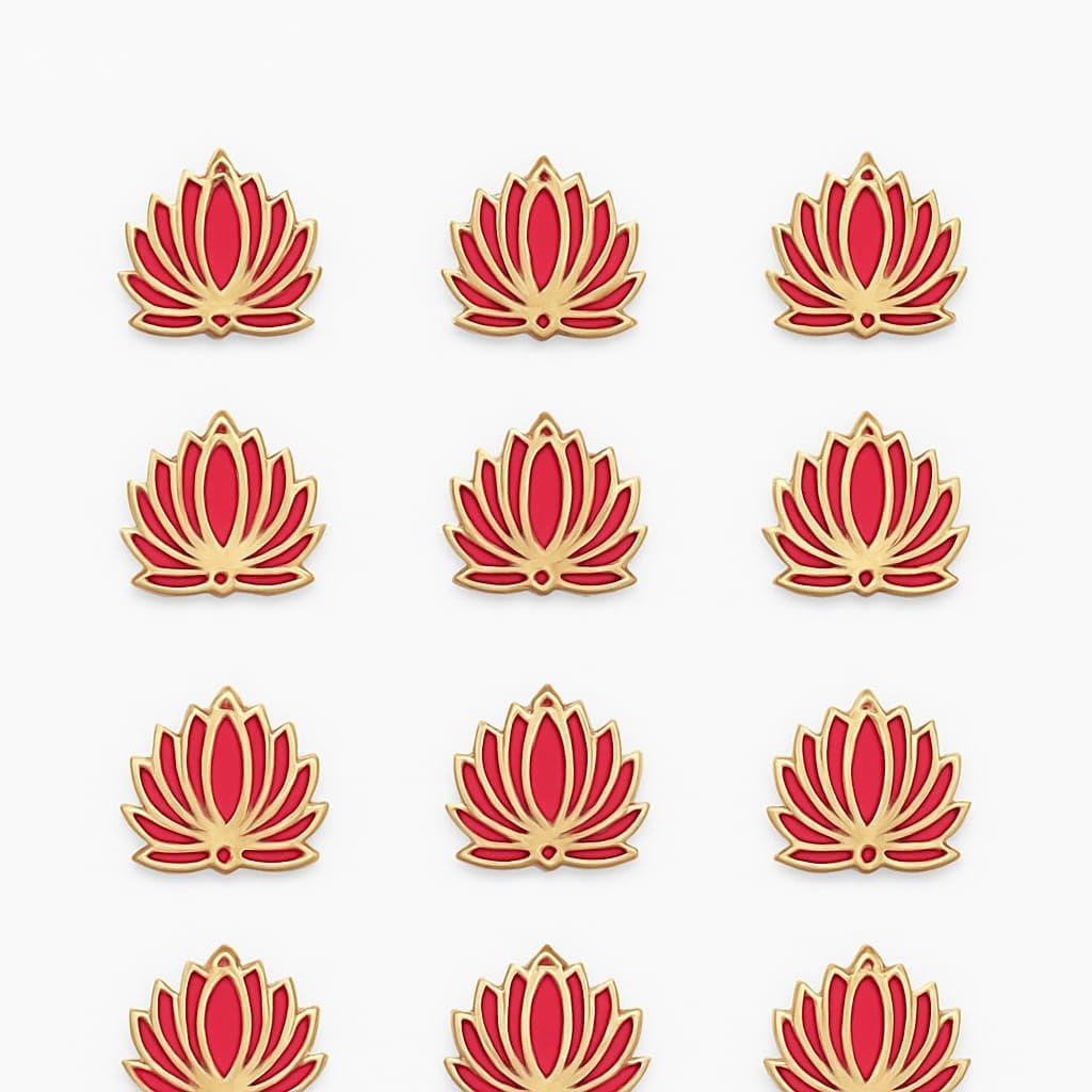 Handmade Lotus Wall Hangings - Diwali Decor -12 Handmade Lotus Wall Hangings - Diwali Decor -12