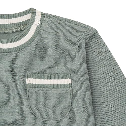 Modern Moments by Gerber baby-boys Velour 2-piece Drop Shoulder Top & Pant Set3