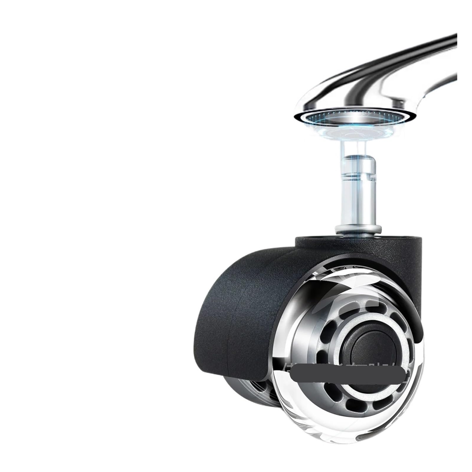 Universal Swivel Chair Wheels - 2-inch Nylon PU Silent Casters (Rodless)-272659