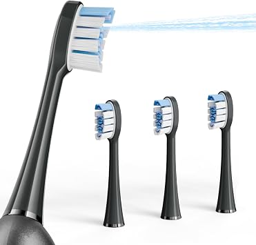 Replacement Brush Heads for Marchpower 3-in-1 Electric Toothbrush,Deep Clean & Gum Care 3 Pack Flossing Toothbrush Head Compatible with Marchpower 3-in-1 Toothbrush