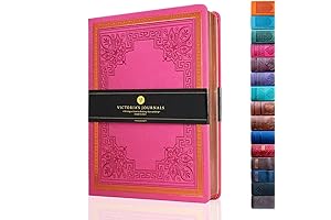 Hot Pink Journal: Vintage Leatherette Notebook for Creative Expression