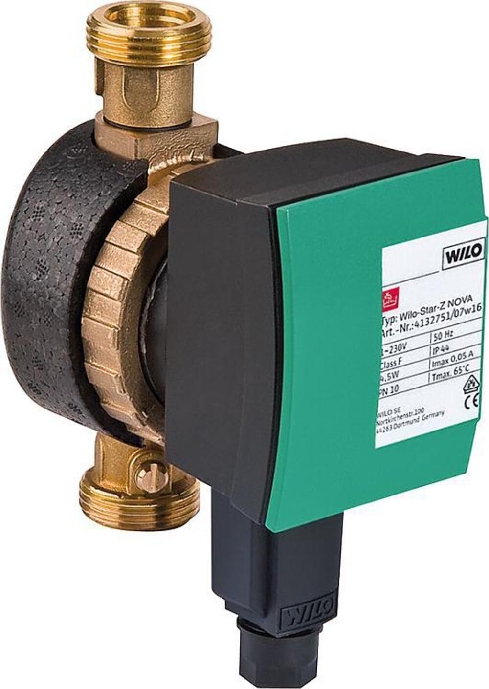 4132760 Green/Black Star-Z NOVA Secondary Hot Water Circulating Pump, Glandless by WILO