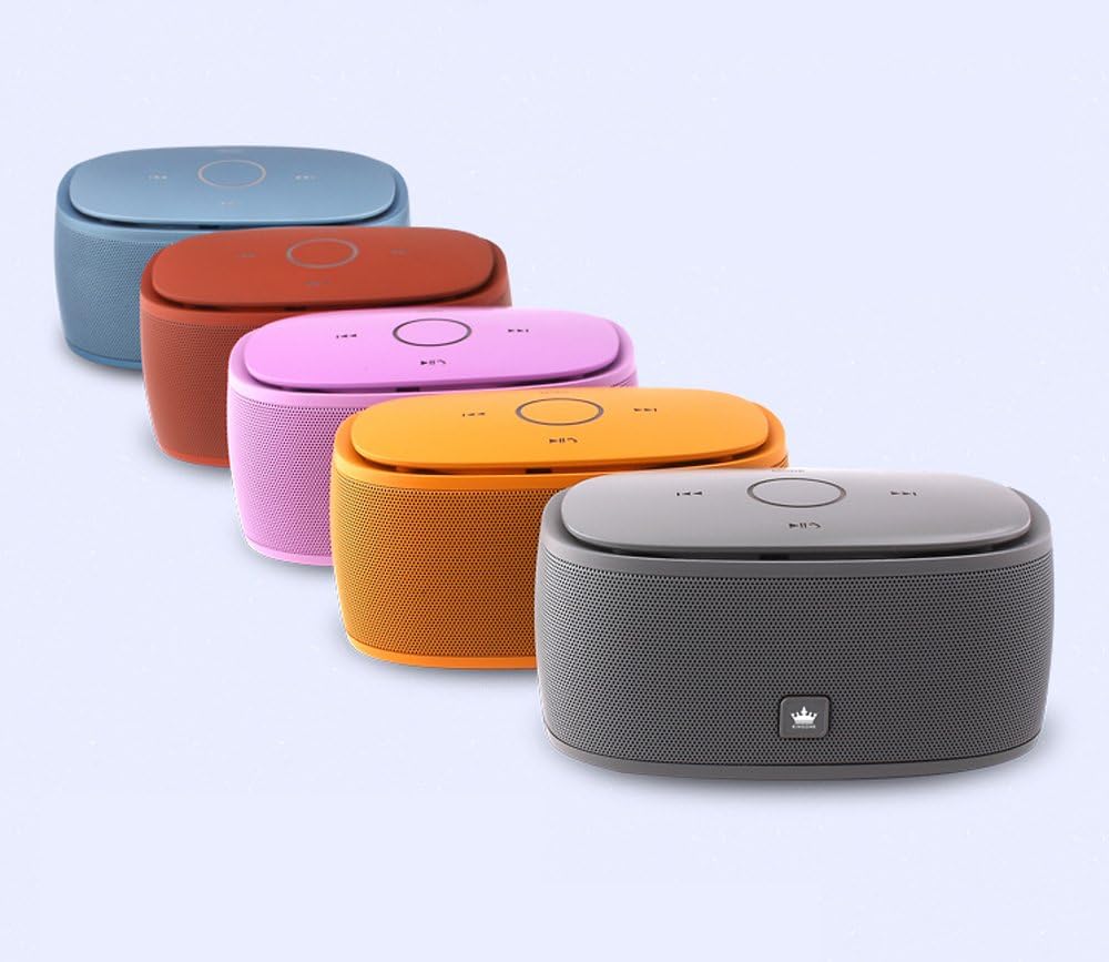 K5 Bluetooth Speaker with TF Car MP3 Player and Handsfree - 360-degree and Both of Top & Bottom Surround Sound & Super Bass (Pink)