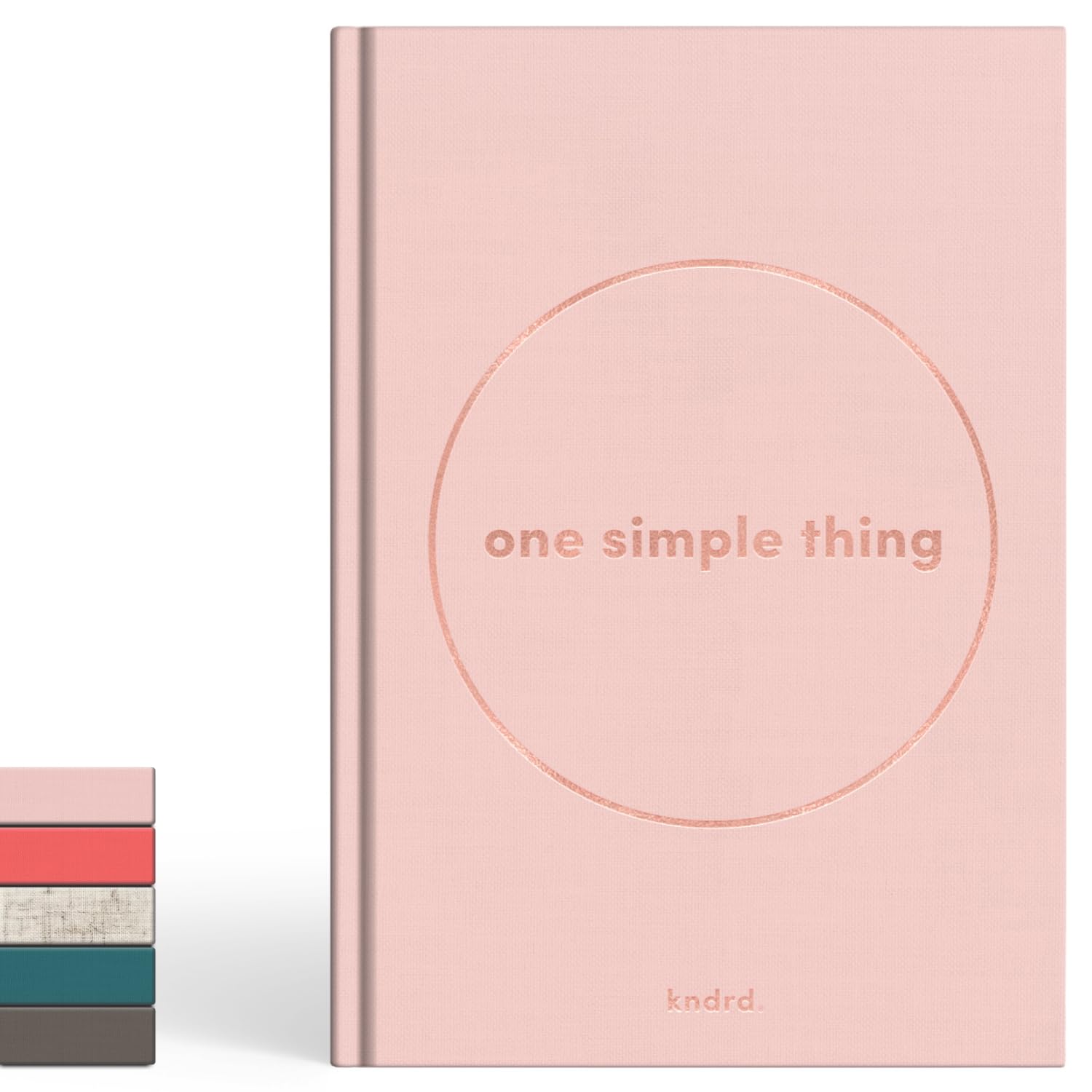 KNDRD One Simple Thing: A Wellness Journal for Women – Daily Self Care, Check-in, Gratitude & Wellness Prompts for Mental Health and Personal Growth. A5 – 3 months. (Blossom – Premium Linen) — image 1
