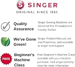 SINGER SE9180 Sewing & Embroidery Machine with Accessory Kit | 250 Built-in Stitches, 150 Embroidery Designs & 10 Fonts, 7" Touch Screen, Automatic Needle Threader & Wifi Connectivity