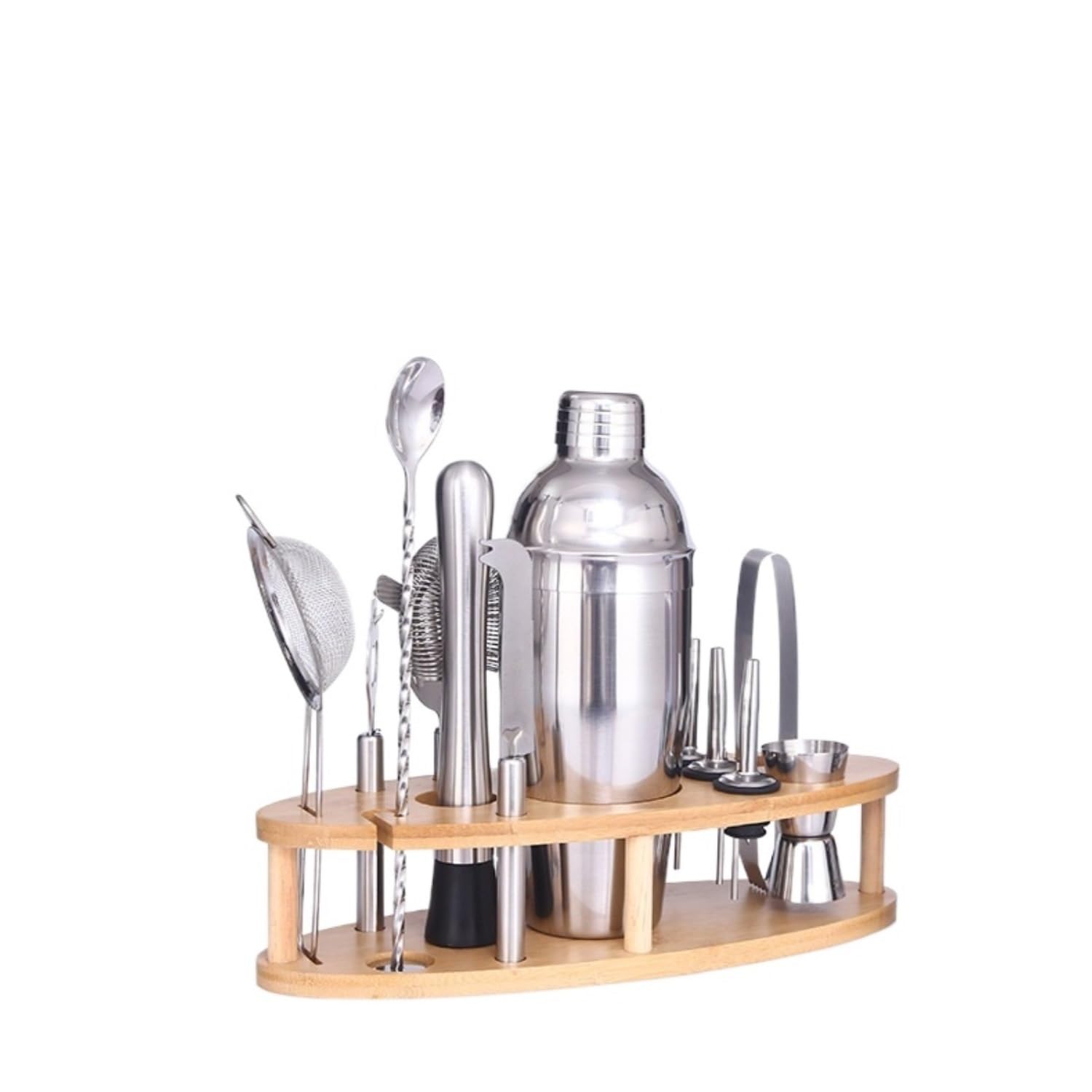 Juego de Cocktail Shaker Coctelera de Acero Inoxidable de 13 Piezas, Jarra, coctelera, coctelera de Vidrio, Herramienta, coctelera de Barra Coctelera Profesional Herramientas