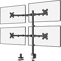 Vista 12 de Soporte doble para 2 monitores LCD de WALI (WL-M002), Negro