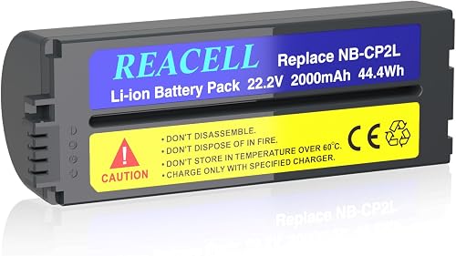 REACELL Batería NB-CP2L para Canon Selphy Impresoras Foto…