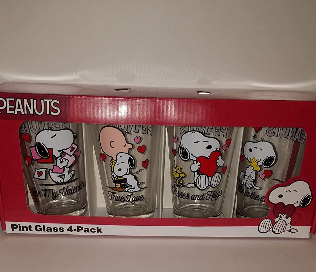 Peanuts Pint Glass 4-pack (Clear)