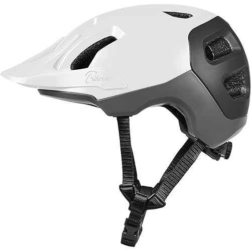 Bikeroo MTB Bike Helmet, Adjustable 56-62 cm / 22" - 24" Circumference, Adult Cycling Safety Head Protection for Road Mountain Bicycles, Protective Headgear Sports Equipment for Outdoor Adventures