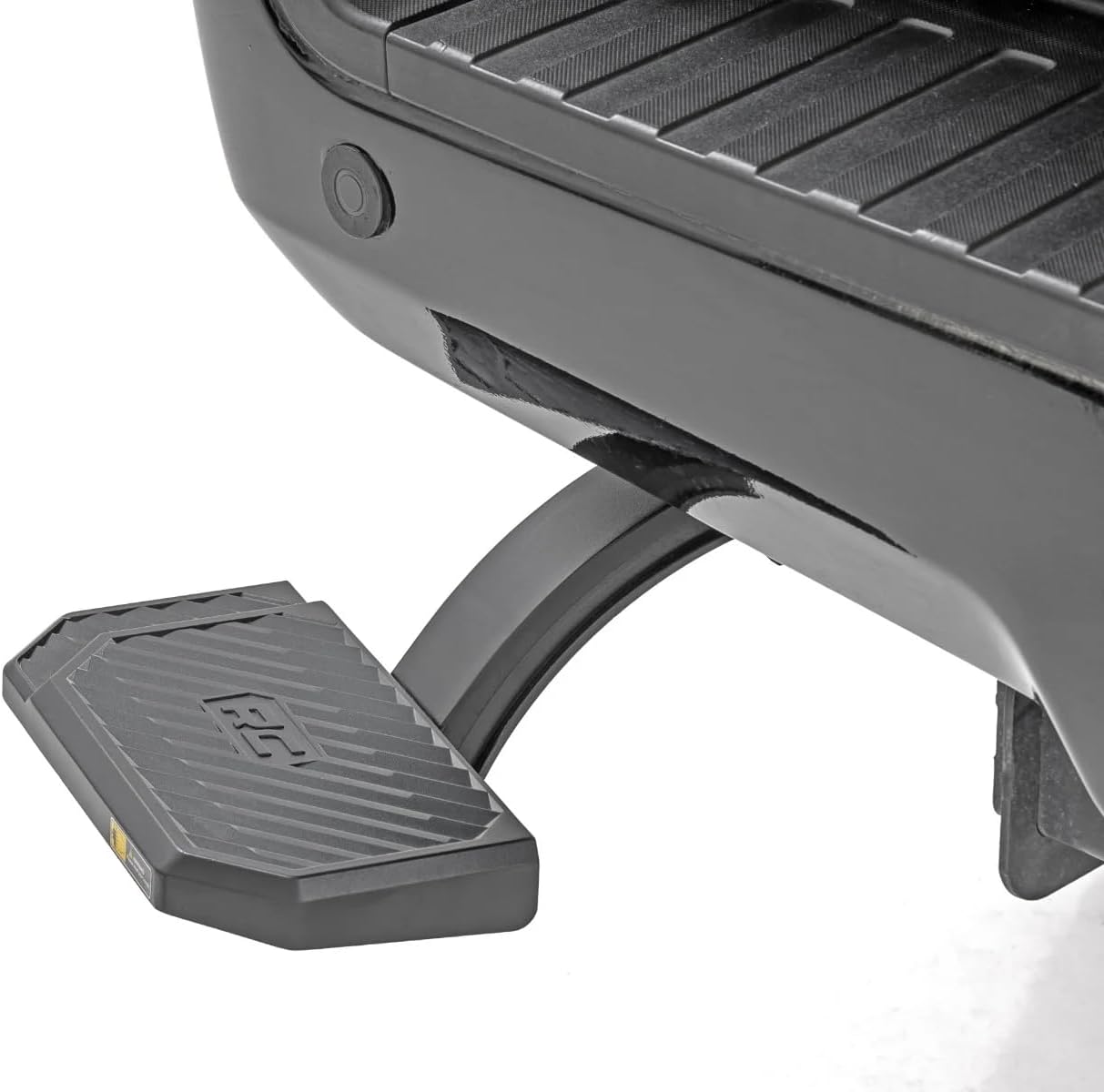 Rough Country Retractable Bed Step for Ford F-250/F-350 Super Duty (2017-2022) - Manual Pull Tailgate Step, Non-Slip Truck Step