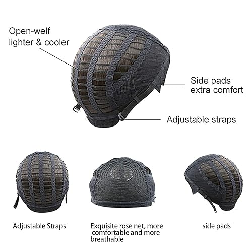 Miniatura 5 de Kalyss - Peluca de cabello lacio, largo y sedoso para mujer, 28 pulgadas de largo, resistente al calor, peluca sintética con flequillo