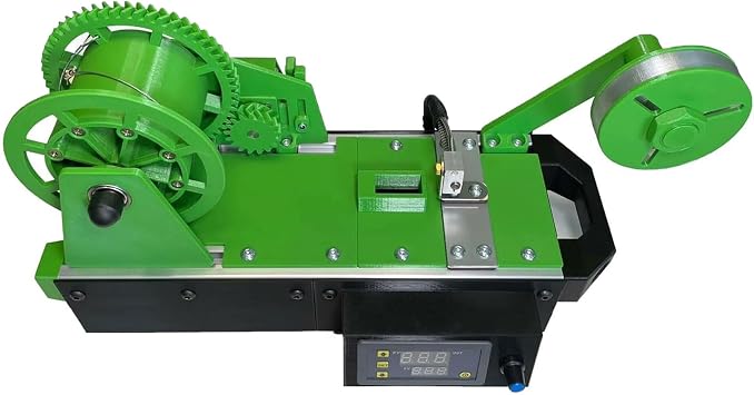 Desktop Filament Maker Machine, 3D Printer Extruder, Pastic Bottles Fiament Pultruded, Recycled Pet Bottle Recycler for Families, DIY Makers, Small Studios Green