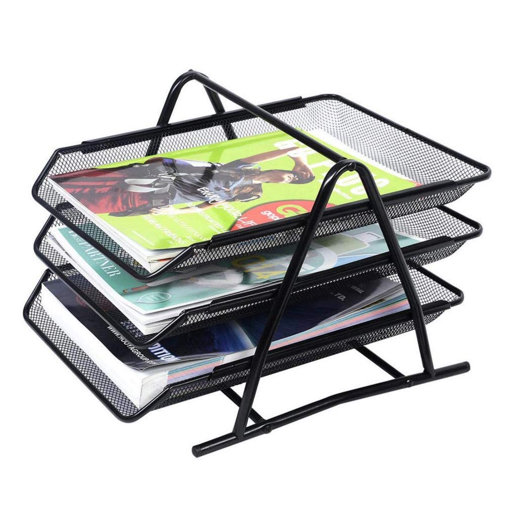 Plateaux de fichiers coulissants en maille A4 pour trier efficacement les documents de bureau