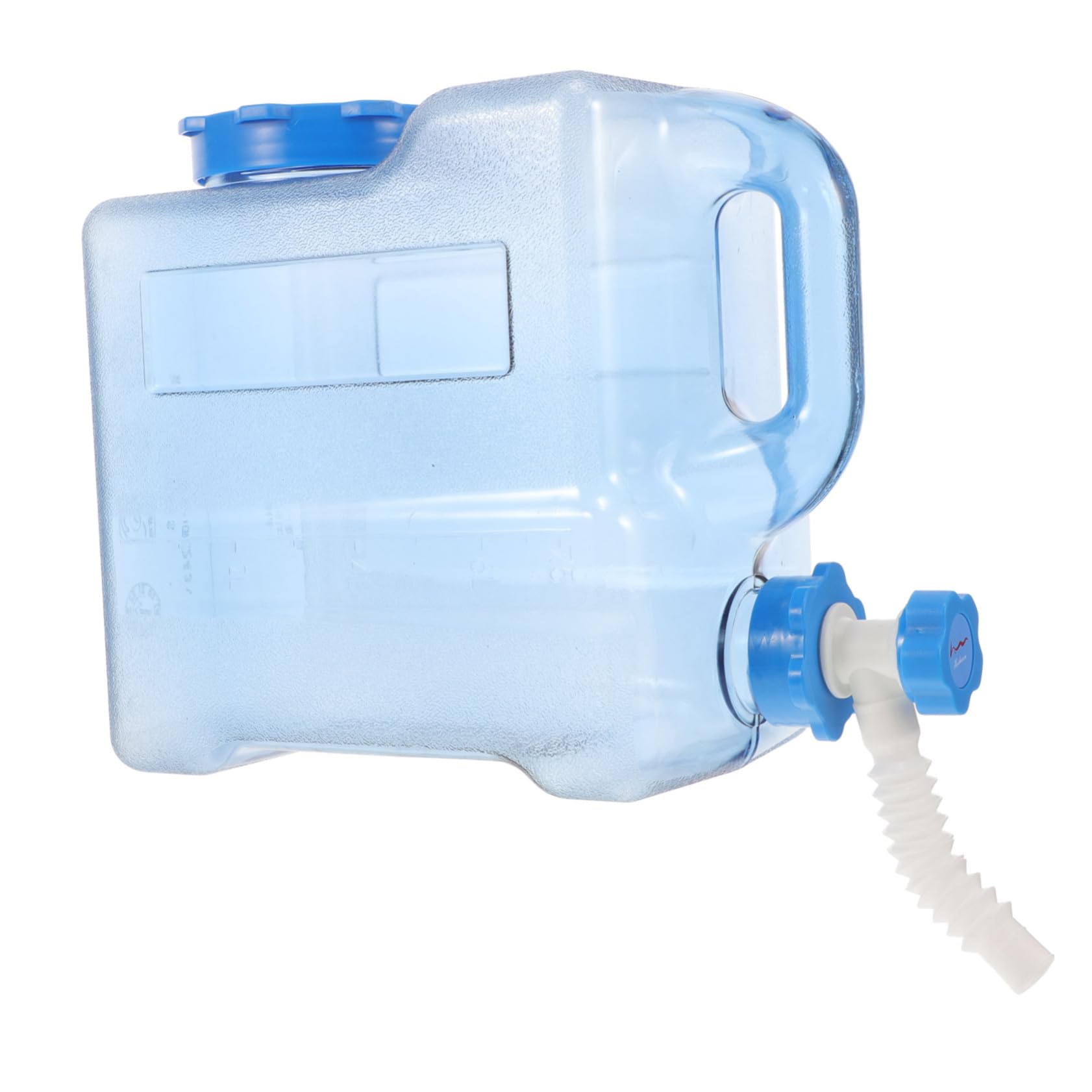 Camping Wasserkanister mit Hahn Faltbarer Tragbarer Wasserbehälter Langlebig Lebensmittelecht für Outdoor Wandern Notfall und Reisen