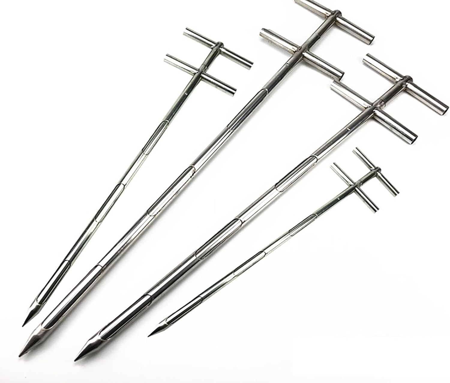 Stainless Steel Powder Sampler/Grain Probe Sampler - Solid Sampling Probe with 3 Slots, Rotary Design for Soil and Grain Particles - Ideal for Agricultural Use