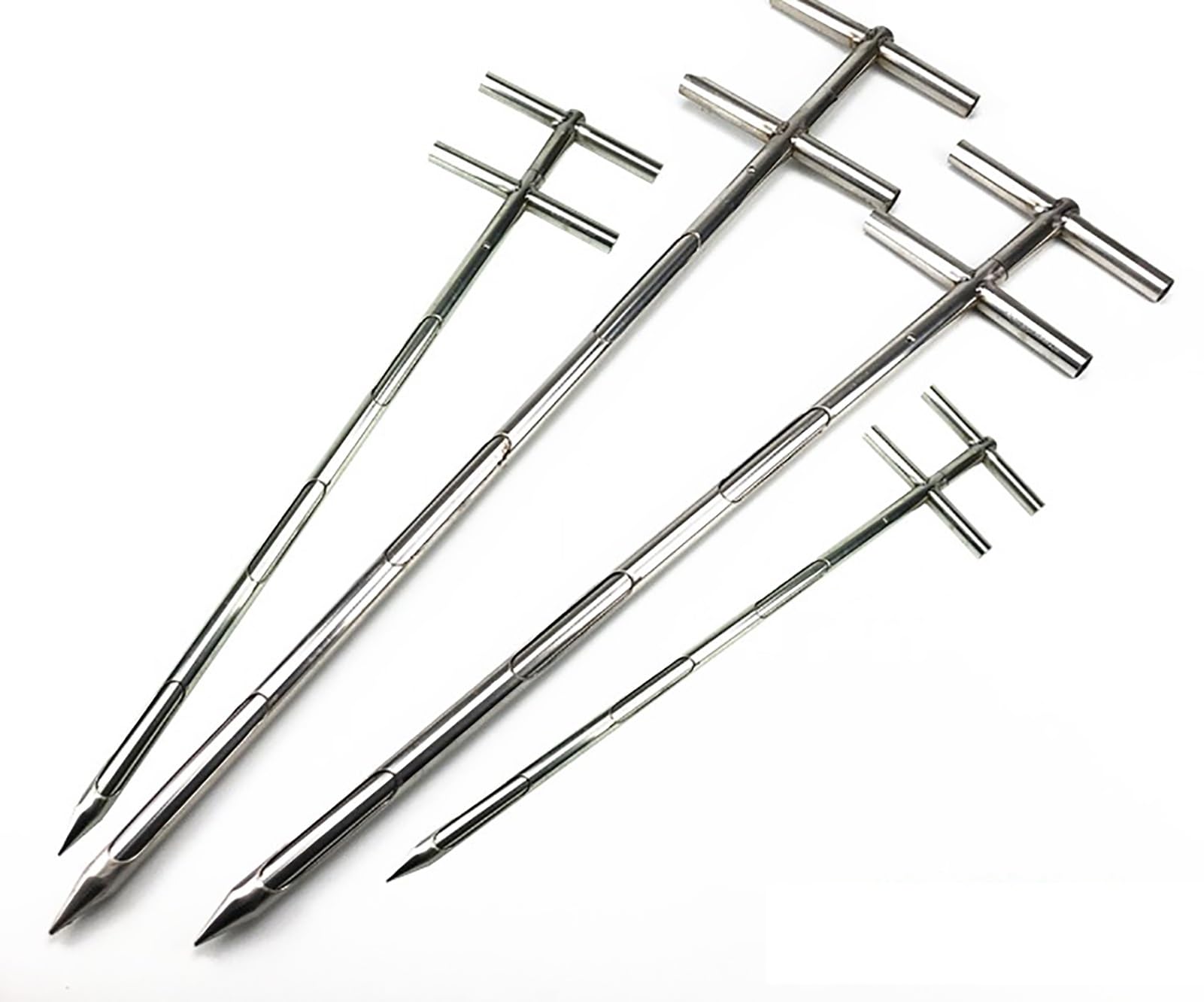 Campionatore di polveri in acciaio inox, 1,5 m, con 3 fessure, strumento rotante per campionamento del suolo, ideale per laboratorio agricolo e test alimentari, diametro 32 mm