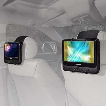 TFY Car Headrest Mount for Sylvania SDVD9805 DVD Player