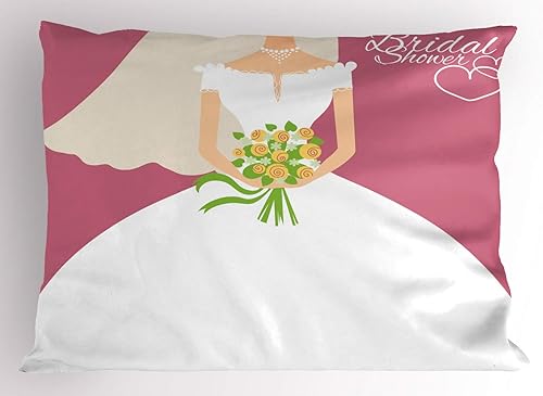 Miniatura 47 de Jukebox almohada Sham by ambesonne, impresión digital Retro. Fiesta temática de Old Antique Música Radio Set, tamaño estándar Impreso Funda de