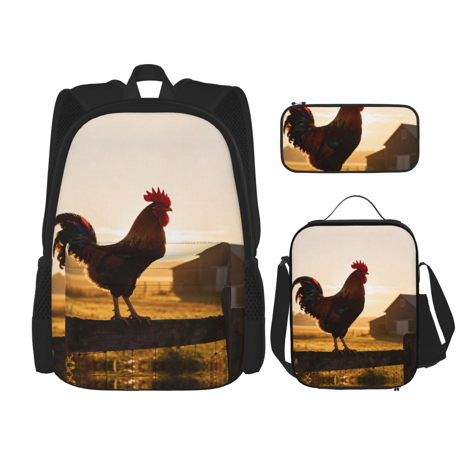 Set 3 in 1 borsa da viaggio per pendolari, borsa termica per il pranzo, borsa termica per il pranzo con tasca per laptop
