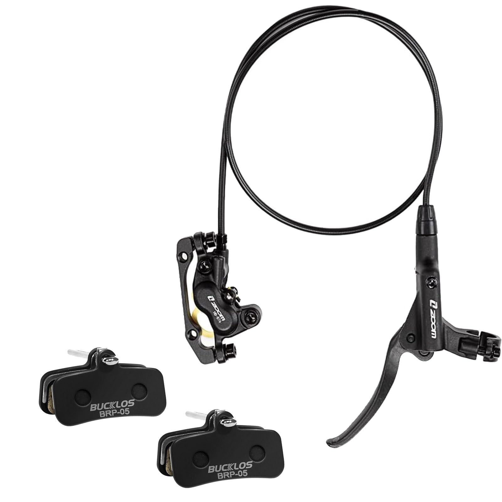 Amazon.com : BUCKLOS Zoom MTB 4 Piston Hydraulic Disc Brakes Left